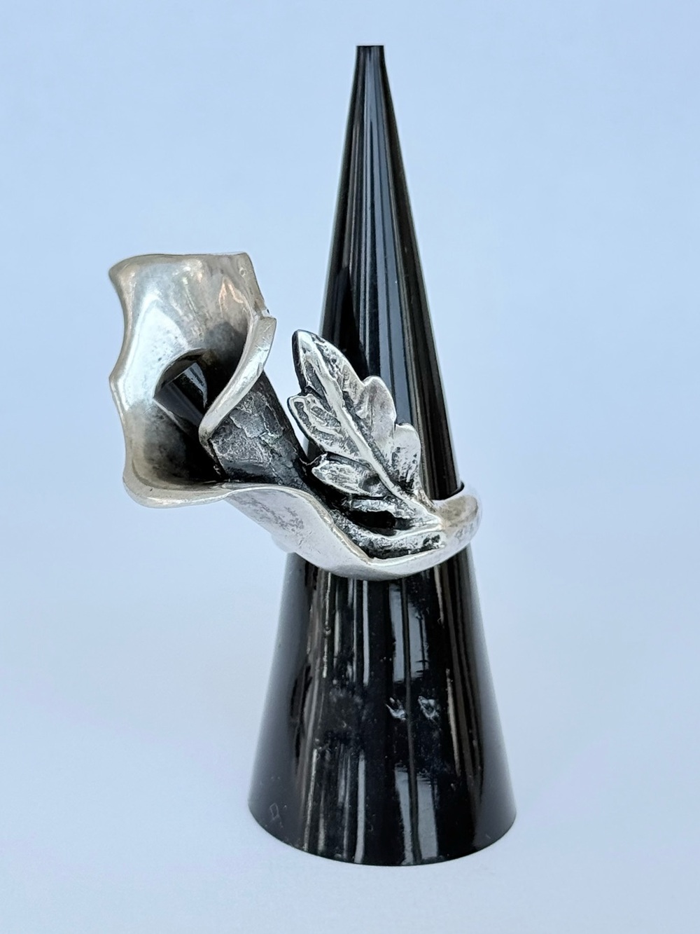 Mateo Taxco Calla Lily Ring - Vintage Statement 3D Flower